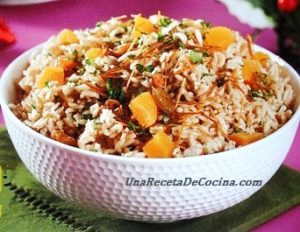 Receta de arroz con frutos secos