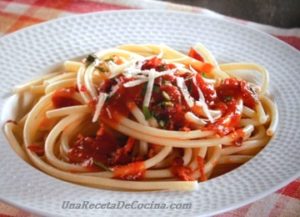 Receta de espaguetis a la italiana