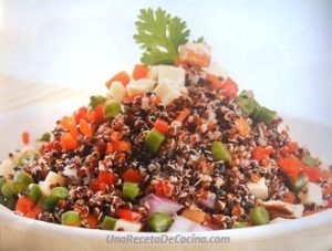 Receta de ensalada con quinua negra