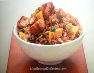 Receta de arroz chaufa con pescado