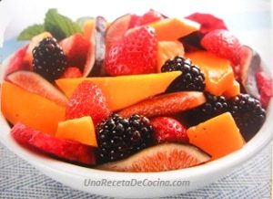 Receta de Ensalada con fruta